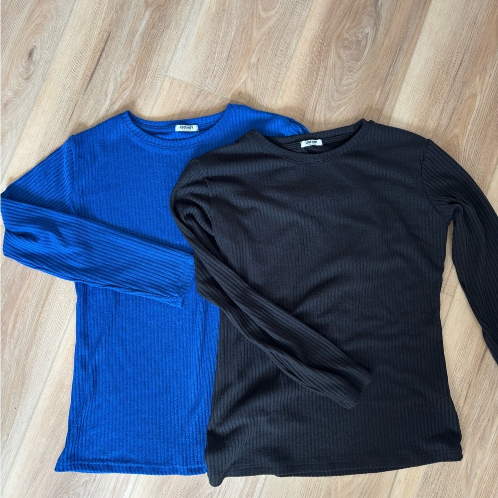 NWOT -2 pk bundle 
Coofandy 
Men’s ribbed long sleeve